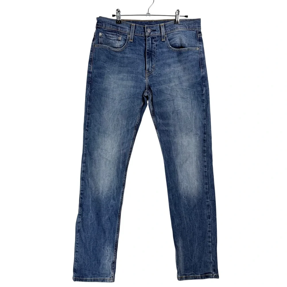 Levis 502 Regular Taper Jeans Mens 31x32 Blue Denim Medium Wash Casual Americana